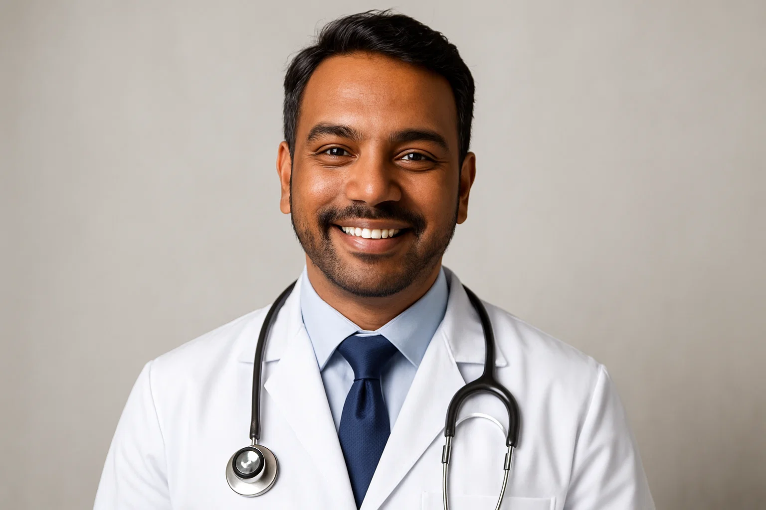 Smiling doctor